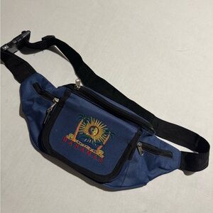 Unbranded Blue Fanny Pack 'Bahamas' Embroidered Design, OS‎ #A105